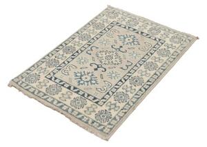 Tappeto Kazak Stilizzato Avorio Blu 66x93 Cm