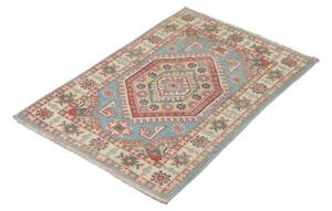 Tappeto Kazak Stilizzato Azzurro Beige 61x85 Cm