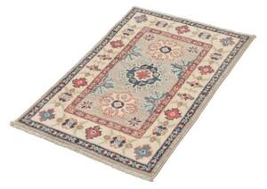 Tappeto Kazak Stilizzato Beige Blu 62x90 Cm