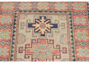 Tappeto Kazak Stilizzato Beige Rosso Corallo 57x87 Cm