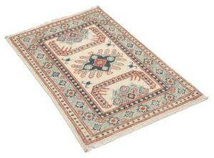 Tappeto Kazak Stilizzato Avorio Blu 60x90 Cm