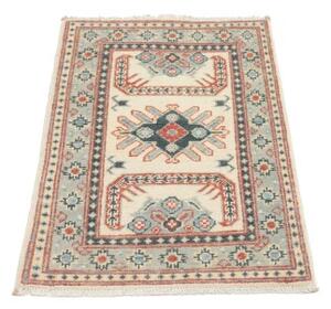 Tappeto Kazak Stilizzato Avorio Blu 60x90 Cm