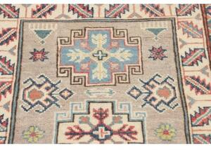 Tappeto Kazak Stilizzato Beige Azzurro 61x91 Cm