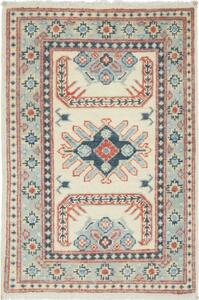 Tappeto Kazak Stilizzato Avorio Blu 60x90 Cm