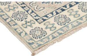 Tappeto Kazak Stilizzato Avorio Blu 66x93 Cm