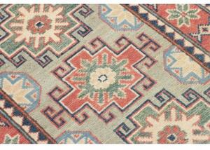 Tappeto Kazak Stilizzato Verde Salvia Rosso 61x89 Cm