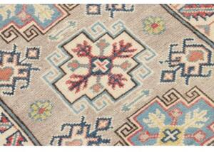 Tappeto Kazak Stilizzato Beige Azzurro 61x91 Cm
