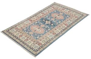 Tappeto Kazak Stilizzato Blu Avorio 77x130 Cm