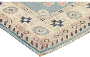 Tappeto Kazak Stilizzato Azzurro Avorio 84x110 Cm