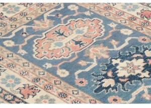 Tappeto Kazak Stilizzato Blu Avorio 77x130 Cm