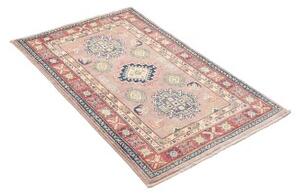 Tappeto Kazak Stilizzato Rosa Antico Blu 84x130 Cm