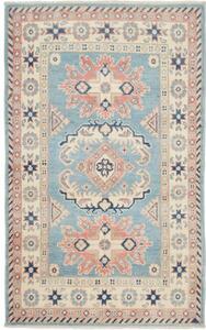 Tappeto Kazak Stilizzato Azzurro Beige 79x130 Cm
