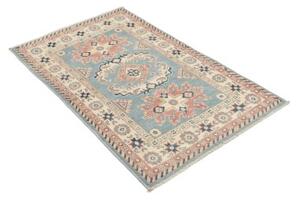 Tappeto Kazak Stilizzato Azzurro Beige 79x130 Cm