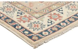Tappeto Kazak Geometrico Beige Blu 83x126 Cm