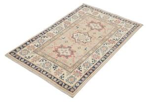 Tappeto Kazak Geometrico Beige Blu 83x126 Cm