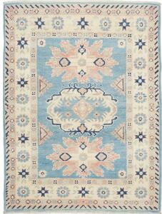 Tappeto Kazak Stilizzato Azzurro Avorio 84x110 Cm