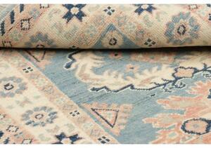Tappeto Kazak Stilizzato Azzurro Avorio 84x110 Cm