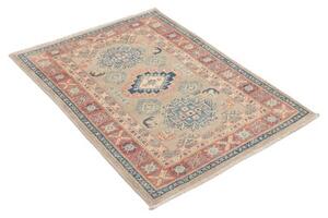 Tappeto Kazak Geometrico Beige Blu 82x116 Cm