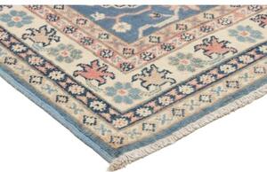 Tappeto Kazak Stilizzato Blu Avorio 77x130 Cm