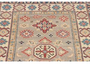 Tappeto Kazak Geometrico Grigio Blu 83x125 Cm