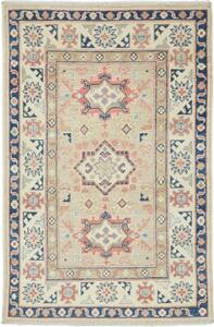 Tappeto Kazak Geometrico Beige Blu 83x126 Cm