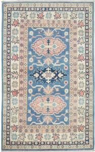 Tappeto Kazak Stilizzato Blu Avorio 77x130 Cm