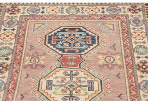 Tappeto Kazak Stilizzato Rosa Blu 82x126 Cm