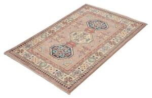 Tappeto Kazak Stilizzato Rosa Blu 82x126 Cm