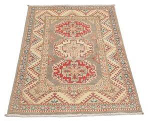 Tappeto Kazak Geometrico Grigio Rosso 81x126 Cm