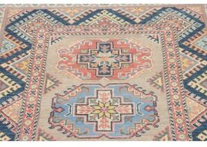 Tappeto Kazak Geometrico Beige Blu 86x130 Cm