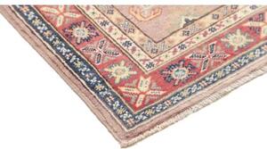 Tappeto Kazak Stilizzato Rosa Antico Blu 84x130 Cm