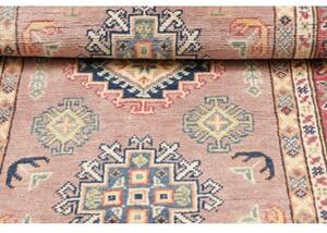 Tappeto Kazak Stilizzato Rosa Antico Blu 84x130 Cm