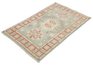 Tappeto Kazak Stilizzato Azzurro Corallo 81x124 Cm