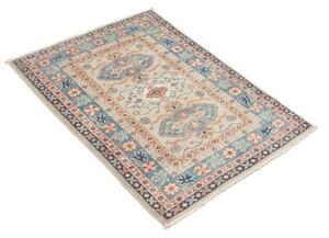 Tappeto Kazak Stilizzato Azzurro Beige 79x118 Cm