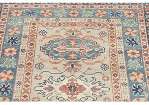 Tappeto Kazak Stilizzato Azzurro Beige 79x118 Cm