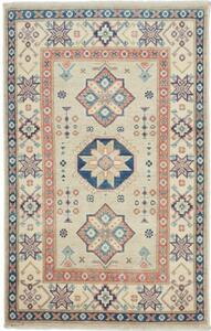 Tappeto Kazak Geometrico Avorio Blu 78x125 Cm