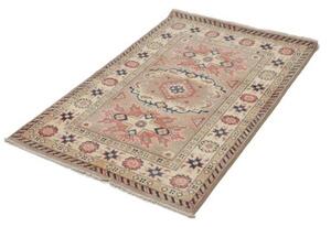 Tappeto Kazak Stilizzato Beige Blu 85x124 Cm