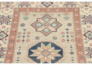 Tappeto Kazak Geometrico Avorio Blu 78x125 Cm