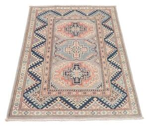 Tappeto Kazak Geometrico Grigio Blu 82x124 Cm