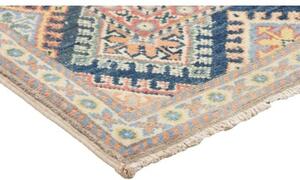 Tappeto Kazak Geometrico Beige Blu 86x130 Cm