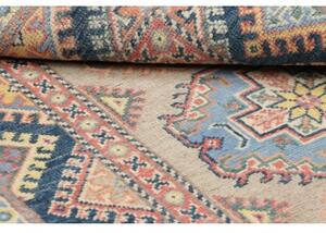 Tappeto Kazak Geometrico Beige Blu 86x130 Cm
