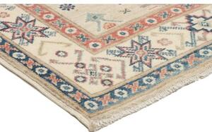 Tappeto Kazak Geometrico Avorio Blu 78x125 Cm