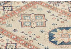 Tappeto Kazak Geometrico Avorio Blu 78x125 Cm