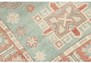 Tappeto Kazak Stilizzato Azzurro Corallo 81x124 Cm