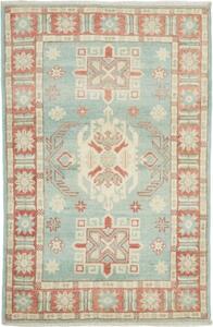 Tappeto Kazak Stilizzato Azzurro Corallo 81x124 Cm