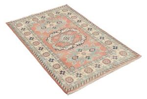 Tappeto Kazak Stilizzato Rosa Salmone Azzurro 81x122 Cm