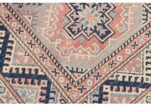 Tappeto Kazak Geometrico Grigio Blu 82x124 Cm