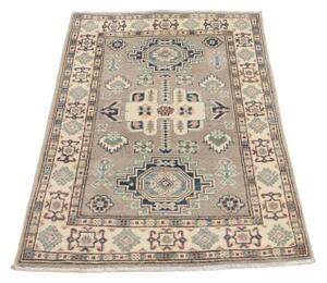 Tappeto Kazak Stilizzato Tortora Avorio 83x125 Cm