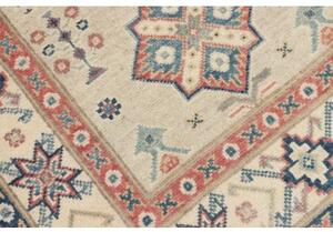 Tappeto Kazak Geometrico Avorio Blu 78x125 Cm