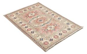 Tappeto Kazak Stilizzato Beige Blu 85x124 Cm